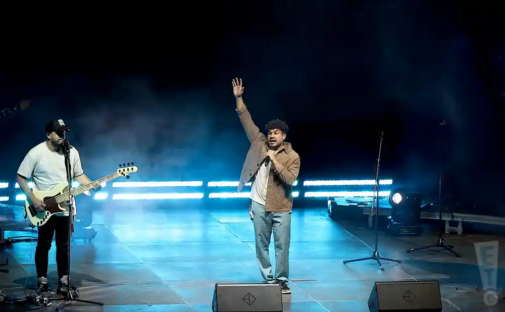 christian rock band grupo barak performing on stage in madrid spain