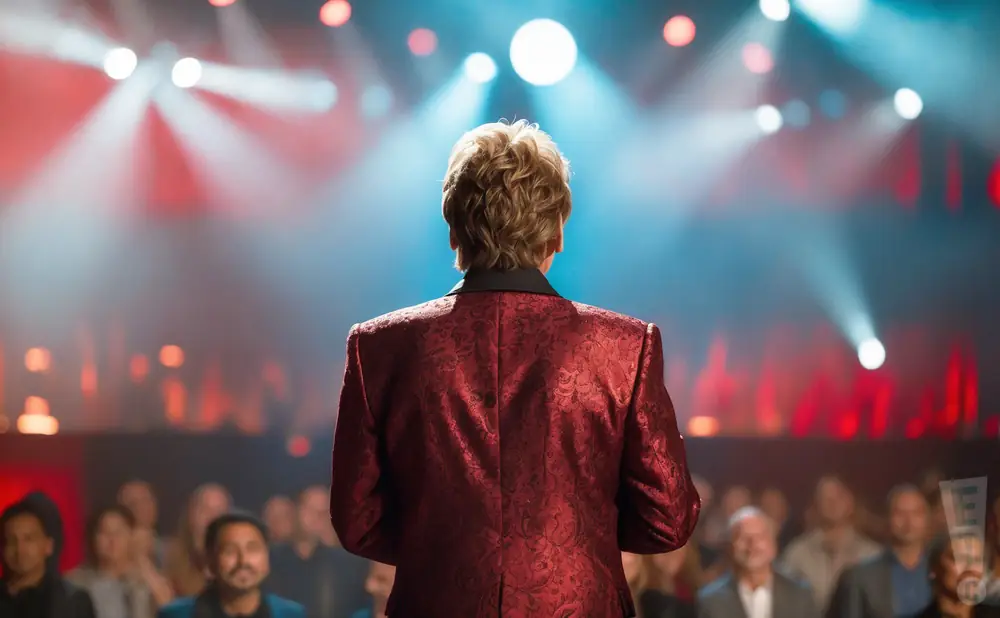 the show called barry manilow's a gift of love vi performing live on stage