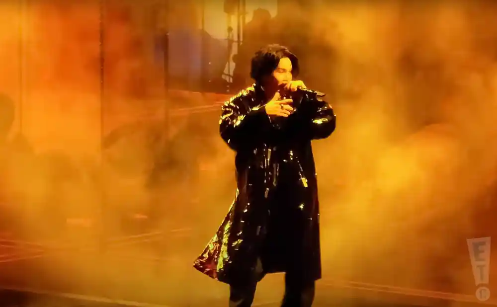 agust d performing at the ubs arena in elmont new york