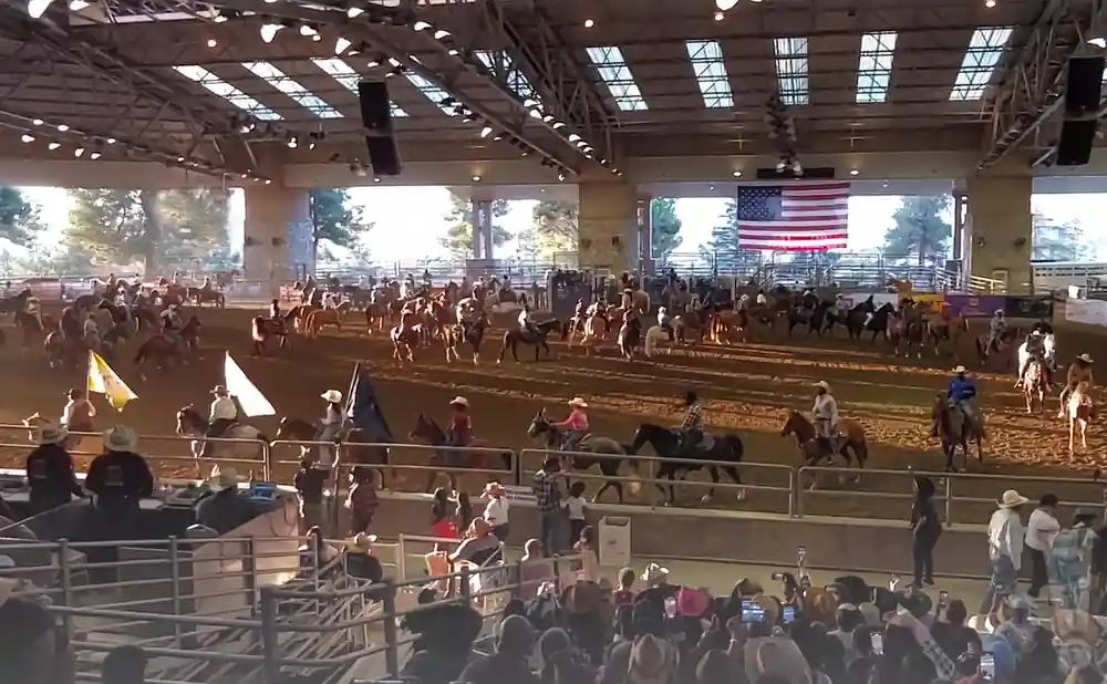 horse riding at bill pickett invitational rodeo july 2022