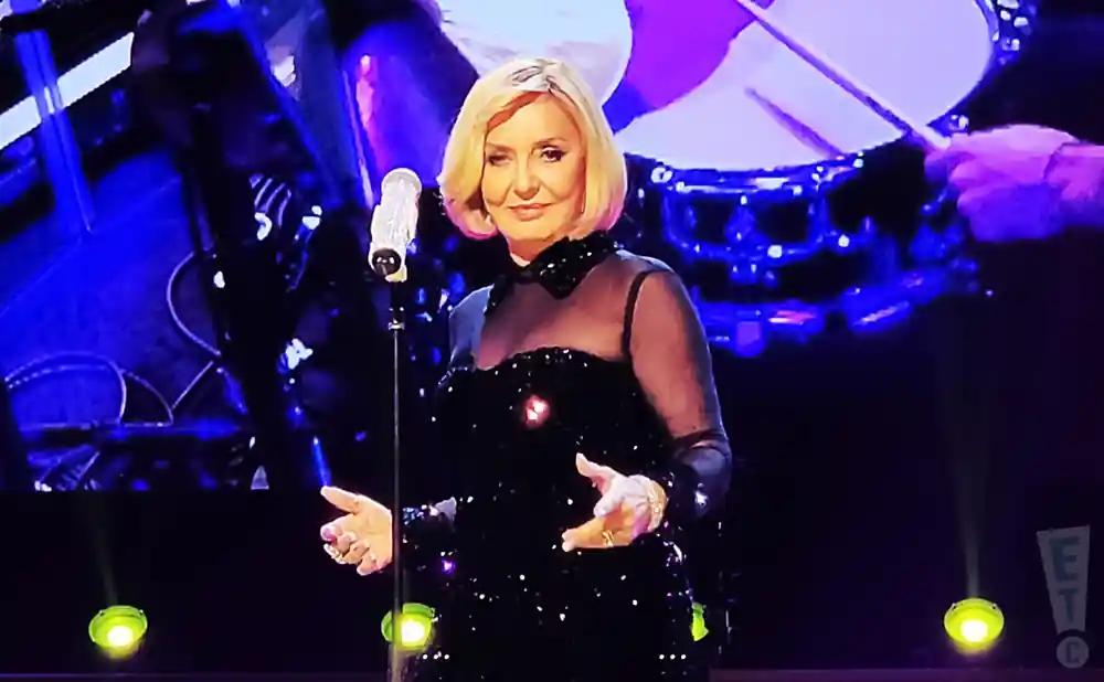 a picture of iranian singer googoosh performing on stage in san jose california