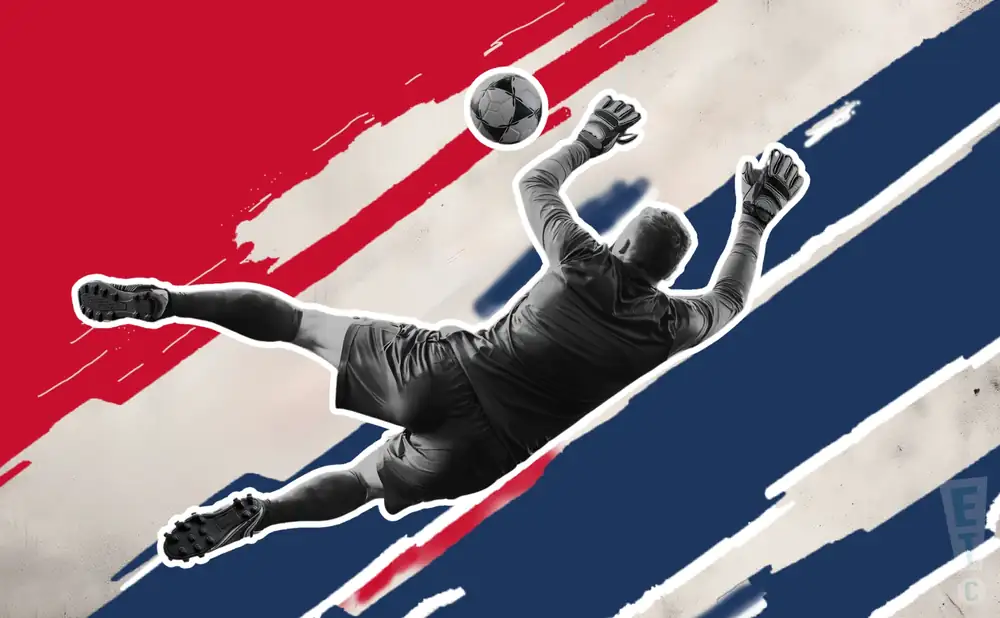 a cruz azul goalie soccer player making a save