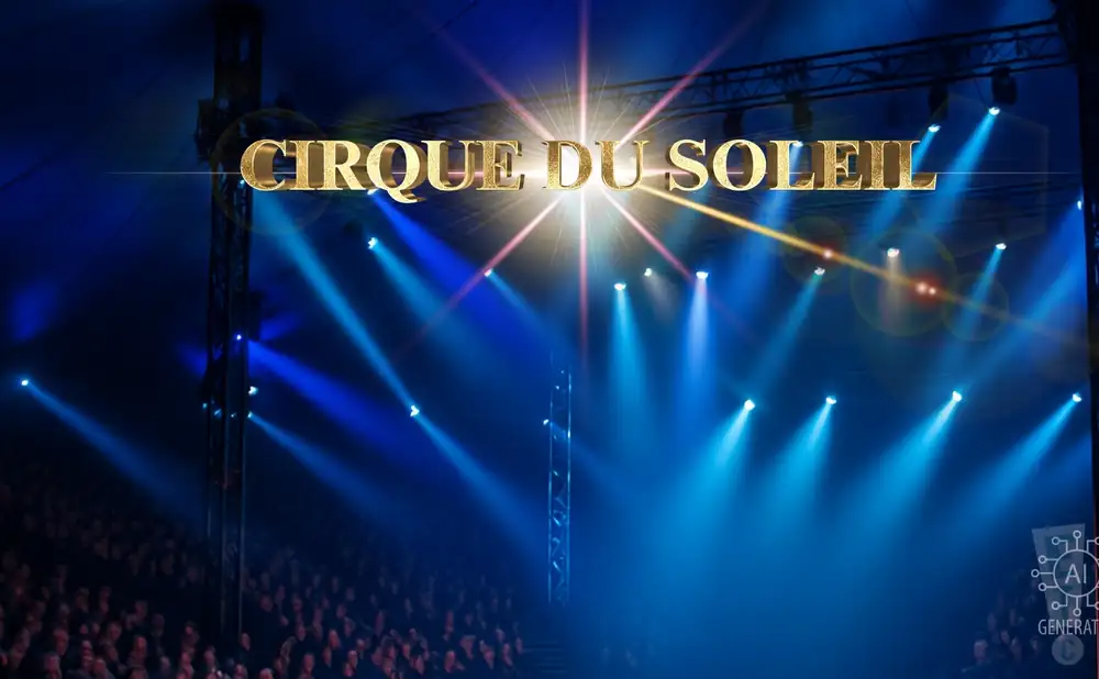 cirque du soleil - michael jackson: one show finale, shot of whole stage.