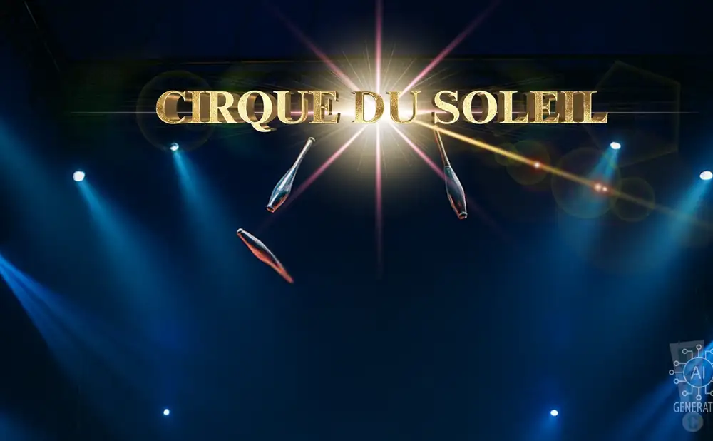 performers from cirque du soleil - the beatles: love waving goodbye at curtain call.