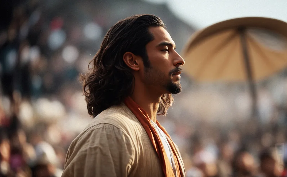 a close up picture of spanish andalusian dancer joaquin cortes performing on an outdoor stage 