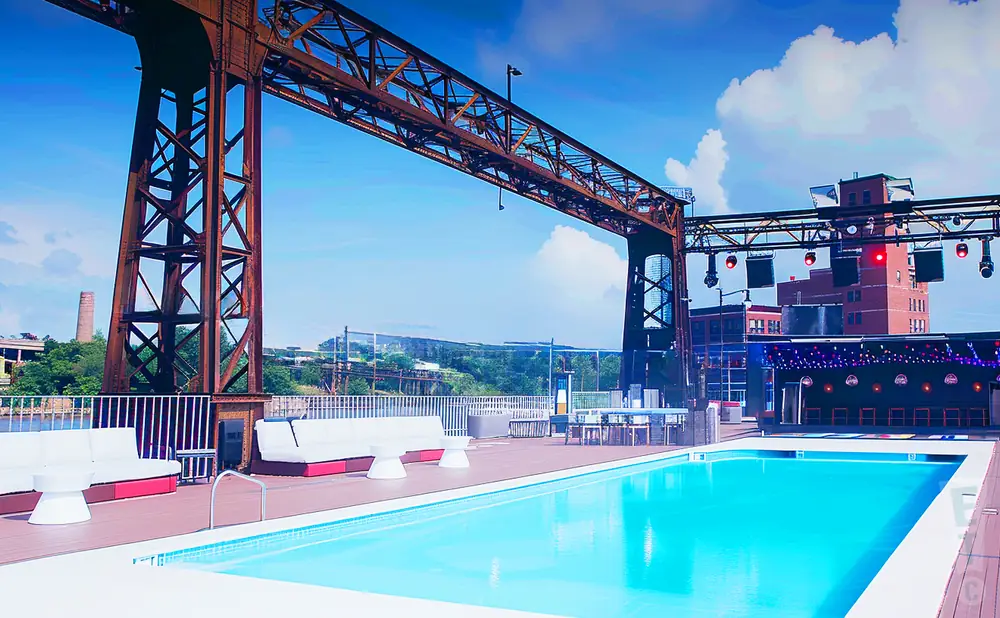 an interior picture of the fwd day and nightclub during the day while empty