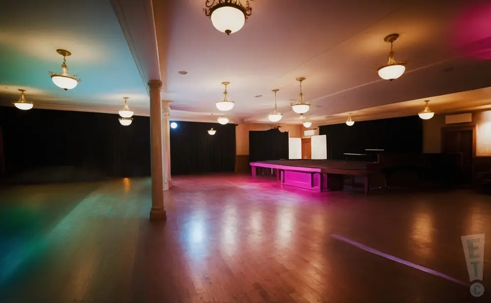the lola's room at the crystal ballroom seen from the interior while empty 