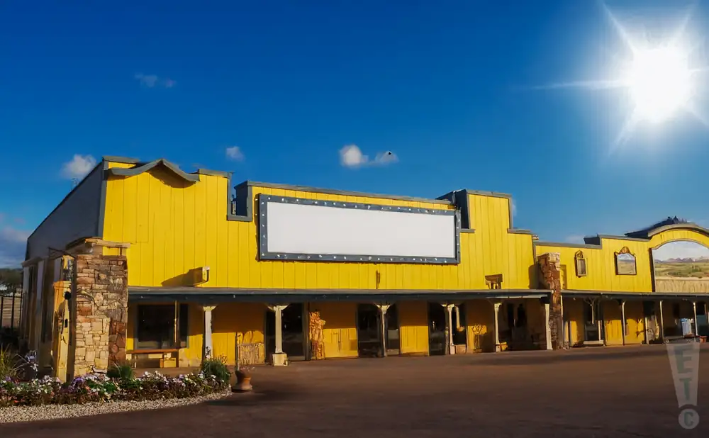 an exterior promotional venue picture of starlight ranch with a sunny sky