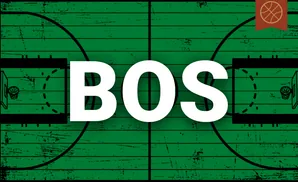 A top-down view of a green basketball court with black lines and worn texture.