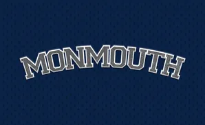 Monmouth logo with a navy blue background.