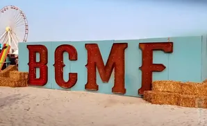 Giant red letters spelling 