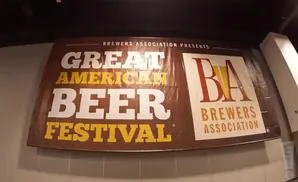 Great American Beer Festival banner with Brewers Association logo.