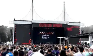 Large outdoor stage with 