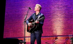 josh ritter performing on stage at the mahaiwe performing arts center in great barrington massachusetts
