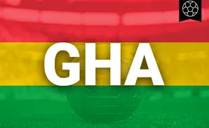 A globe rests on grass against a background with red, yellow, and green stripes, with a soccer ball icon in the top right.