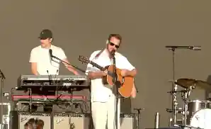 ben howard performing on the mainstage at boardmasters festival in england.