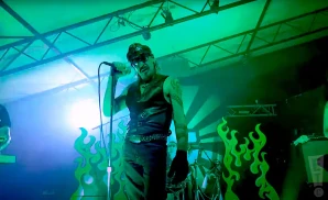 my life with the thrill kill kult vocalist performing in green light 2023