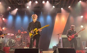 spoon performing on stage at the mill & mine in knoxville tennessee