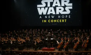 An orchestra performs 