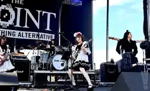 band-maid live at pointfest 2023 at maryland heights in st. louis, missouri.