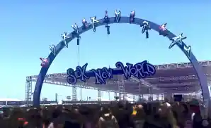 sick new world festival 2023 stage in las vegas, nevada.