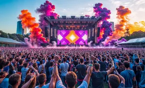 Generic Concert Event with Confetti