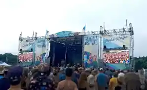 the stoke stage at the levitate music festival 2023.