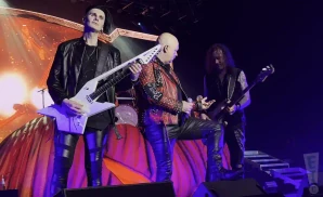 helloween playing live on stage at the factory in deep ellum