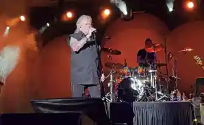 air supply performing on stage at the hard rock cincinnati ballroom in cincinnati, ohio.