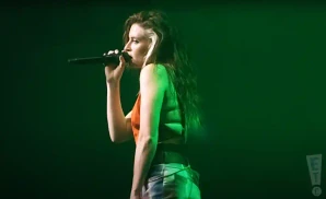 fletcher performing on stage at roundhouse in sydney australia