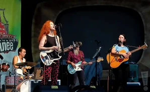 neko case performing at meadow brook amphitheatre in rochester hills michigan
