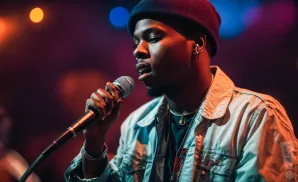 photograph of shordie shordie performing live on stage at a hip-hop concert