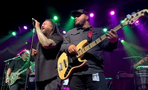 j boog performing on stage at the brooklyn bowl in brooklyn new york