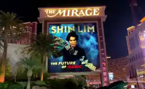 shin lim magic show at the mirage casino in las vegas, nevada.