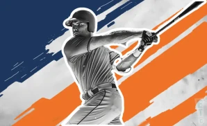 a houston astros baseball player midswing