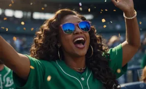 a picture of a seattle mariners fan watching a game of their favorite mlb team