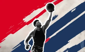 a washington wizards basketball player jumping to tip the ball to gain possession during a game