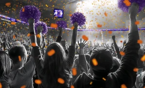 a crowd of clemson tigers fans cheering for their football team