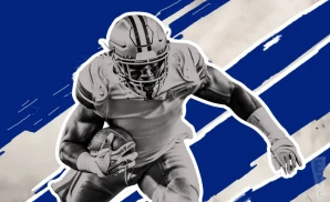 an indianapolis colts football player runs with the ball