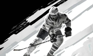 a blainville-boisbriand armada ice hockey player about to hit the puck