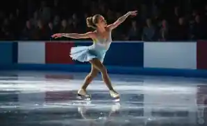 an ice skater performing indoors at the stars on ice event
