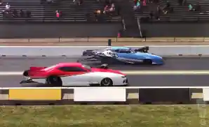 nhra new england nationals pro mod qualifying round at the new england dragway in epping, new hampshire.