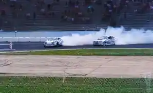 drivers competition drifting at englishtown raceway park in englishtown, new jersey.