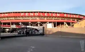 pendleton round up stadium in pendleton, oregon.