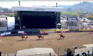 puyallup rodeo at the washington state fair in puyallup, washington.