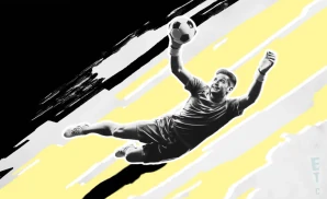 an iowa demon hawks goalie soccer player making a save