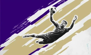 an orlando city sc goalkeeper soccer player diving to make a save