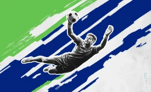 a seattle sounders fc goalkeeper soccer player diving to make a save