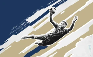 an oakland roots sc goalkeeper soccer player diving mid-air to catch a ball