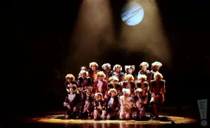 the cast of cats together on stage on the oasis of the seas royal caribbean cruise.